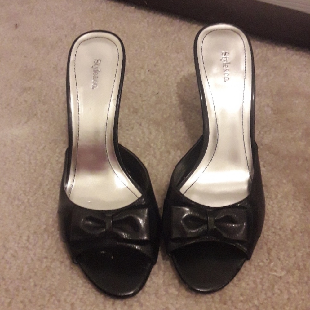 Style & Co. Black Open Toe Sandals Size 8